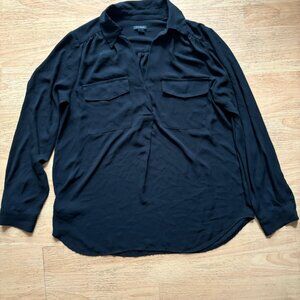 Ann Taylor Black Long Sleeve Shirt